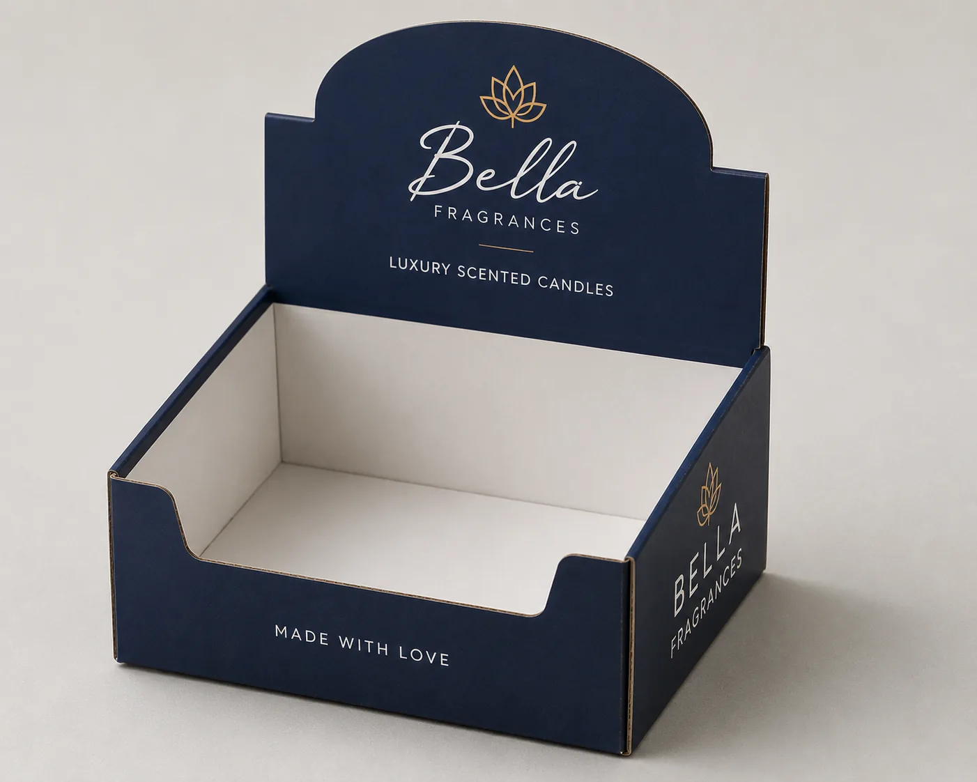 Display box header card
