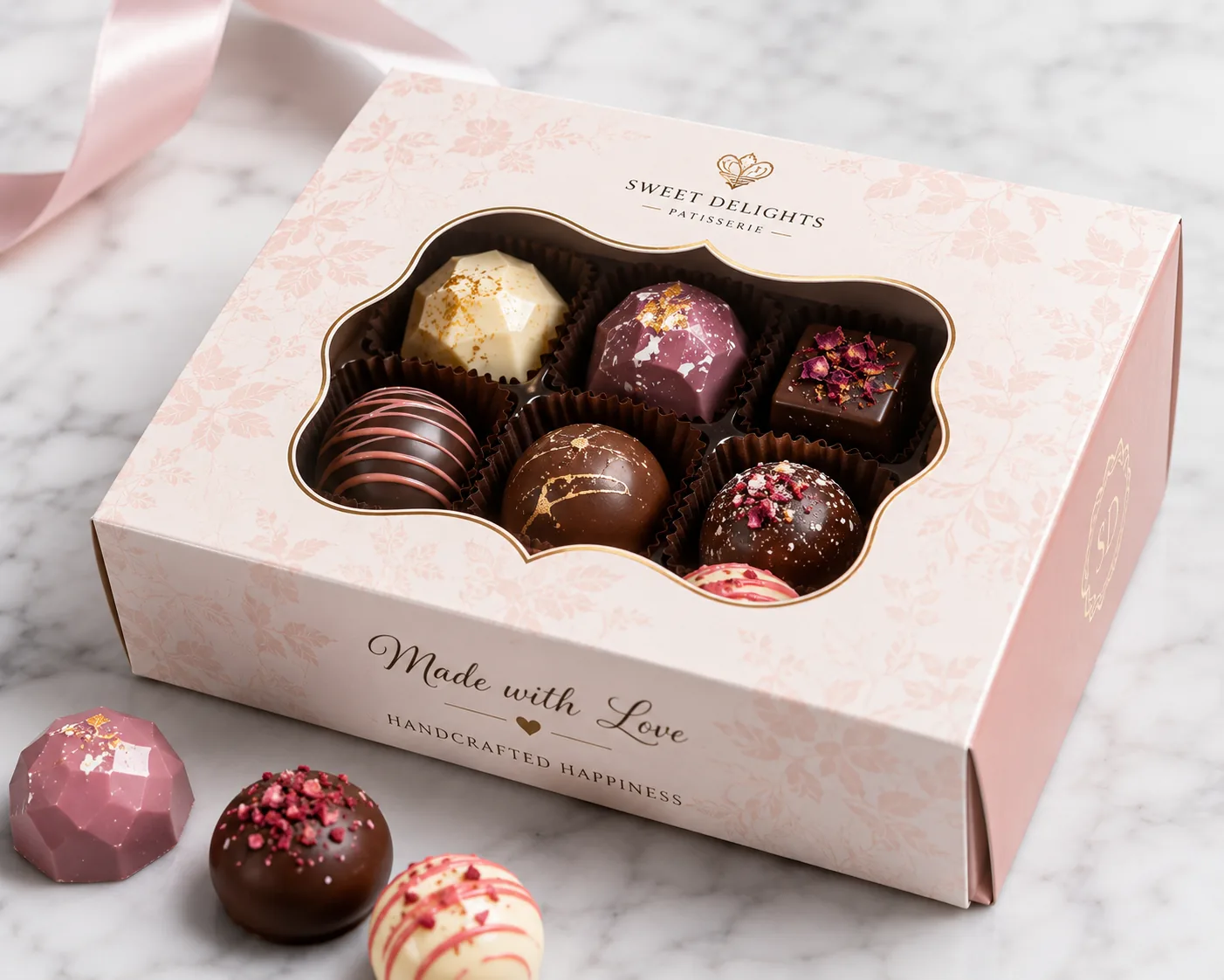 Window Gift Box for Confections